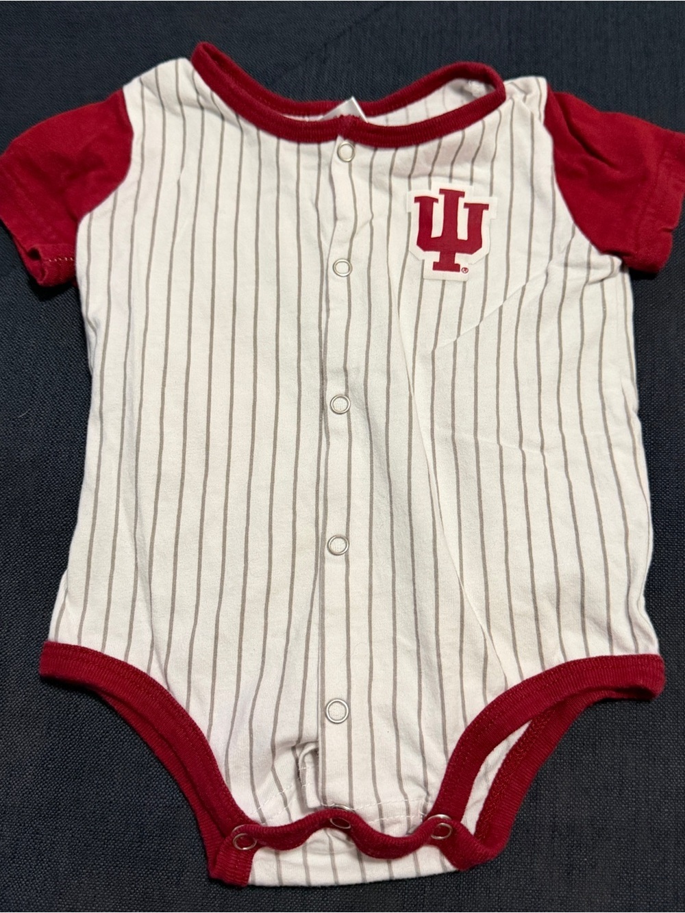 Colosseum Indiana University IU Hoosiers Infant Baseball Bodysuit Size 3-6 Month